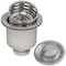 Ruvati Deep Basket Strainer Drain for Kitchen Sinks all Metal with Stopper 3-1/2 inch Stainless Steel RVA1027ST - alternate 1